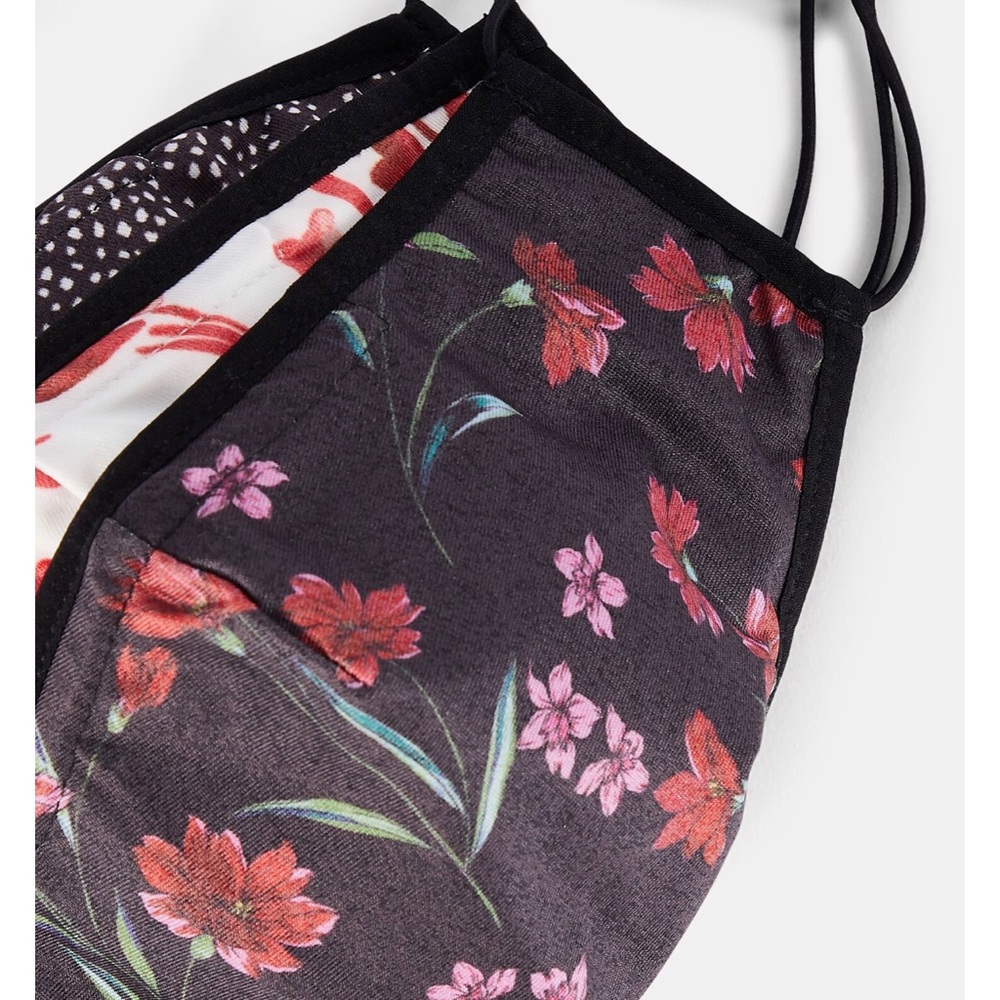 Intermix Floral Jersey Face Mask 3 Pack NEW